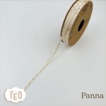 Nastrino in raso "Cristalli di Ghiaccio"- altezza 5mm - immagine 4