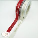 Nastro di Raso Lurex "Buon Natale"